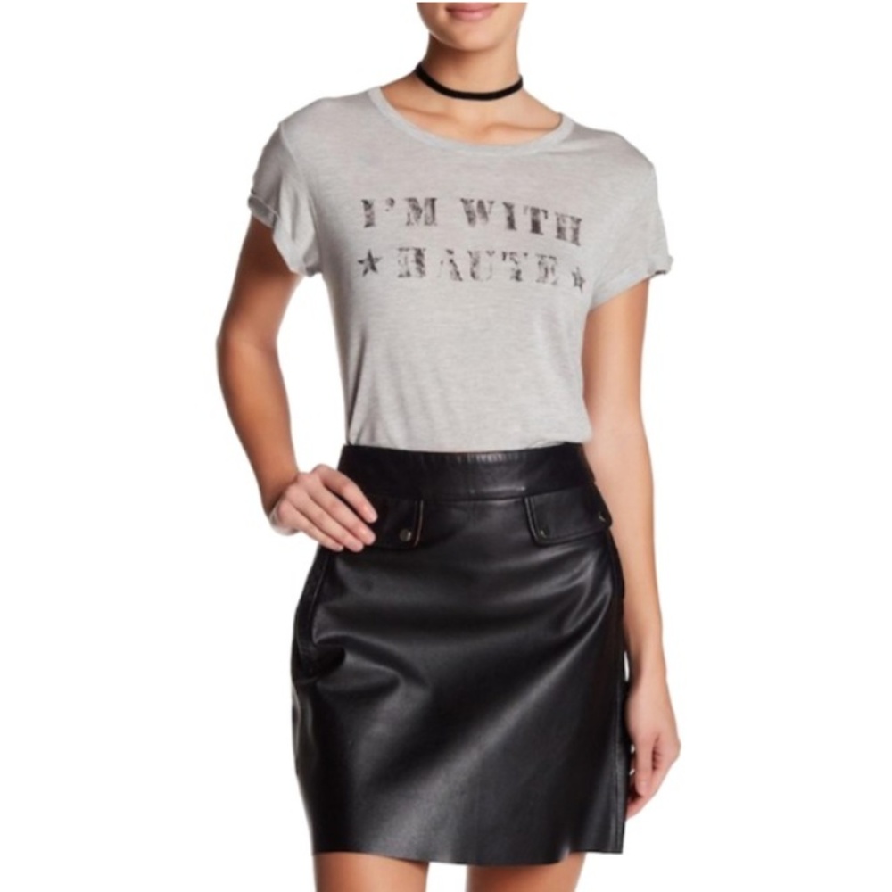 Graphic $135 I'm With Haute Hippie Tee Shirt NWT S - Picture 1 of 3